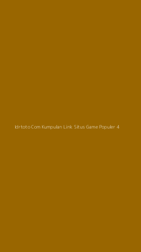 Tampilan Antarmuka Aplikasi Idrtoto Com Kumpulan Link Situs Game Populer - 4
