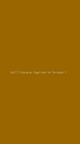 Tampilan Antarmuka Aplikasi Idx777 Keluaran Togel Hari Ini Tercepat - 1