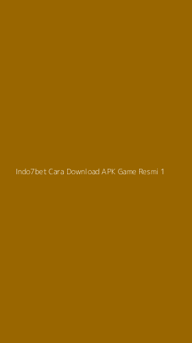 Tampilan Antarmuka Aplikasi Indo7bet Cara Download Apk Game Resmi - 1