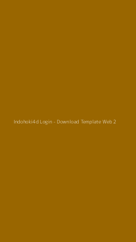 Tampilan Antarmuka Aplikasi Indohoki4d Login - Download Template Web - 2