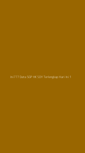 Tampilan Antarmuka Aplikasi Ini777 Data Sgp Hk Sdy Terlengkap Hari Ini - 1