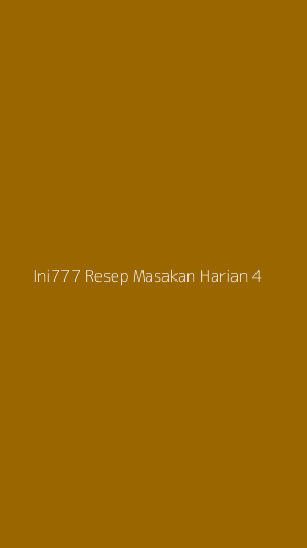Tampilan Antarmuka Aplikasi Ini777 Resep Masakan Harian - 4