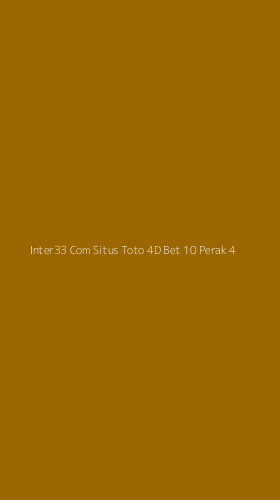 Tampilan Antarmuka Aplikasi Inter33 Com Situs Toto 4d Bet 10 Perak - 4