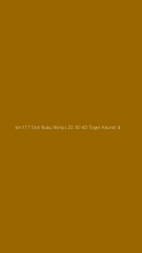 Tampilan Antarmuka Aplikasi Ion177 Slot Buku Mimpi 2d 3d 4d Togel Akurat - 4