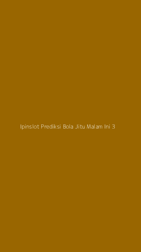 Tampilan Antarmuka Aplikasi Ipinslot Prediksi Bola Jitu Malam Ini - 3