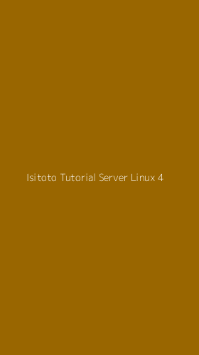 Tampilan Antarmuka Aplikasi Isitoto Tutorial Server Linux - 4