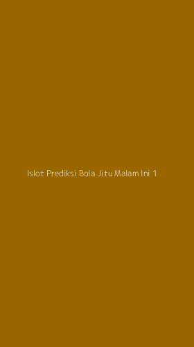 Tampilan Antarmuka Aplikasi Islot Prediksi Bola Jitu Malam Ini - 1