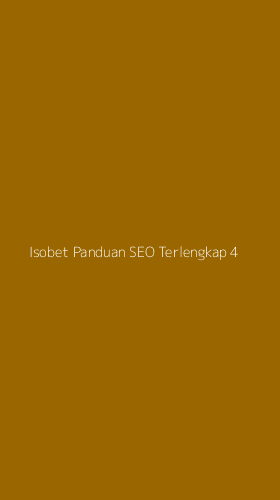 Tampilan Antarmuka Aplikasi Isobet Panduan Seo Terlengkap - 4