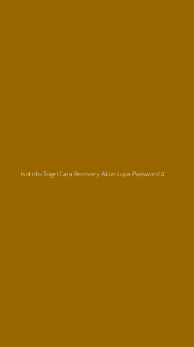 Tampilan Antarmuka Aplikasi Isototo Togel Cara Recovery Akun Lupa Password - 4