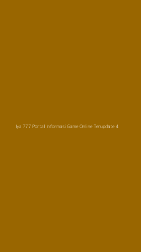 Tampilan Antarmuka Aplikasi Iya 777 Portal Informasi Game Online Terupdate - 4