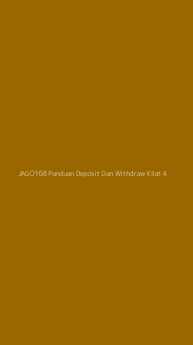 Tampilan Antarmuka Aplikasi Jago168 Panduan Deposit Dan Withdraw Kilat - 4