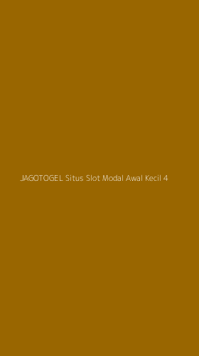 Tampilan Antarmuka Aplikasi Jagotogel Situs Slot Modal Awal Kecil - 4
