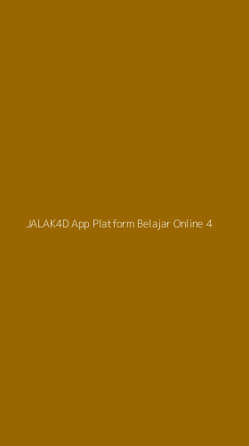 Tampilan Antarmuka Aplikasi Jalak4d App Platform Belajar Online - 4