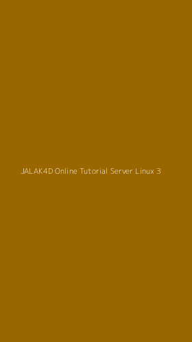 Tampilan Antarmuka Aplikasi Jalak4d Online Tutorial Server Linux - 3