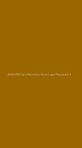 Tampilan Antarmuka Aplikasi Janda88 Cara Recovery Akun Lupa Password - 4