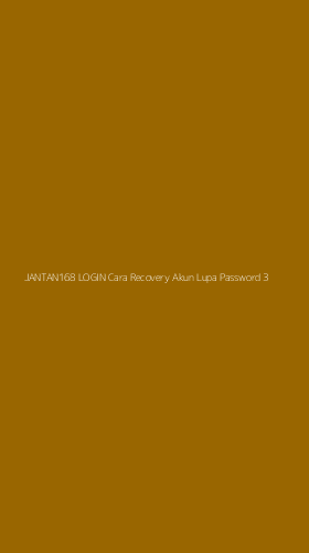Tampilan Antarmuka Aplikasi Jantan168 Login Cara Recovery Akun Lupa Password - 3