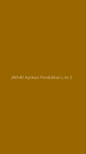 Tampilan Antarmuka Aplikasi Jaya4d Aplikasi Pendidikan Lite - 2