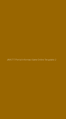 Tampilan Antarmuka Aplikasi Jaya777 Portal Informasi Game Online Terupdate - 2