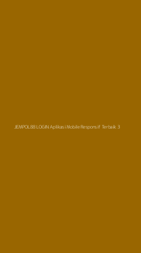 Tampilan Antarmuka Aplikasi Jempol88 Login Aplikasi Mobile Responsif Terbaik - 3