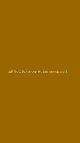 Tampilan Antarmuka Aplikasi Jepara4d Daftar Akun Pro Slot Internasional - 3
