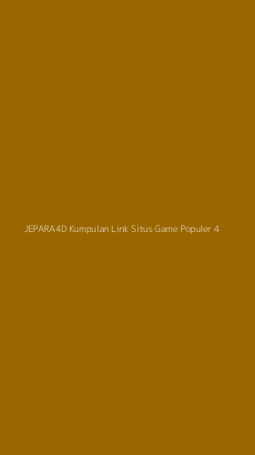 Tampilan Antarmuka Aplikasi Jepara4d Kumpulan Link Situs Game Populer - 4