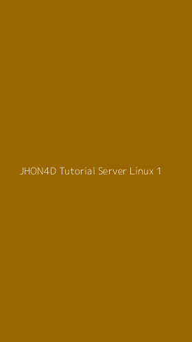 Tampilan Antarmuka Aplikasi Jhon4d Tutorial Server Linux - 1