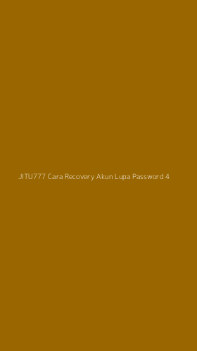 Tampilan Antarmuka Aplikasi Jitu777 Cara Recovery Akun Lupa Password - 4