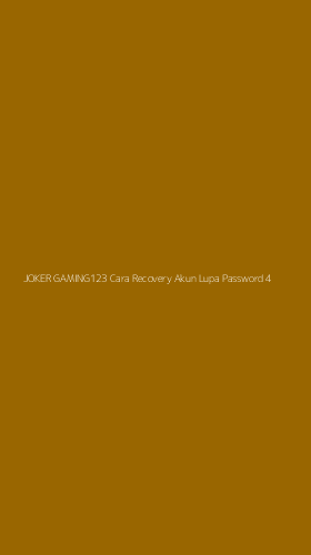 Tampilan Antarmuka Aplikasi Joker Gaming123 Cara Recovery Akun Lupa Password - 4