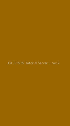 Tampilan Antarmuka Aplikasi Joker3939 Tutorial Server Linux - 2