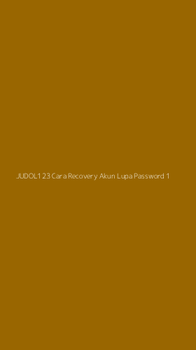 Tampilan Antarmuka Aplikasi Judol123 Cara Recovery Akun Lupa Password - 1