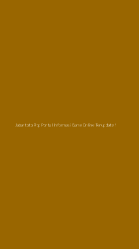 Tampilan Antarmuka Aplikasi Jabartoto Rtp Portal Informasi Game Online Terupdate - 1
