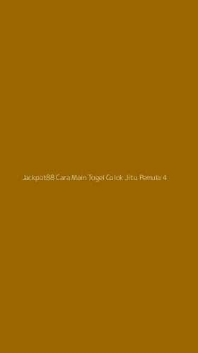 Tampilan Antarmuka Aplikasi Jackpot88 Cara Main Togel Colok Jitu Pemula - 4