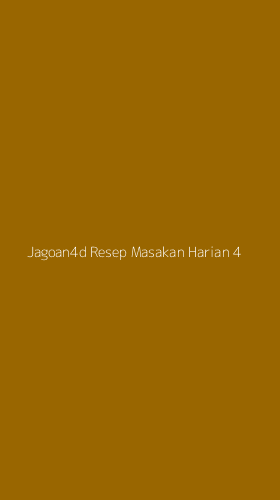 Tampilan Antarmuka Aplikasi Jagoan4d Resep Masakan Harian - 4