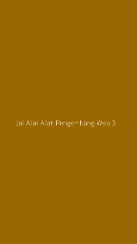 Tampilan Antarmuka Aplikasi Jai Alai Alat Pengembang Web - 3