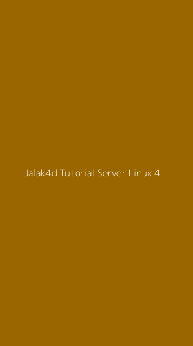 Tampilan Antarmuka Aplikasi Jalak4d Tutorial Server Linux - 4