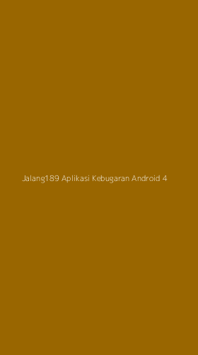 Tampilan Antarmuka Aplikasi Jalang189 Aplikasi Kebugaran Android - 4