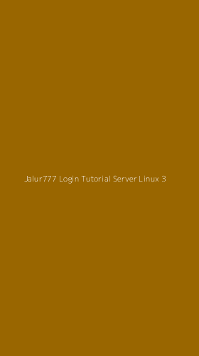 Tampilan Antarmuka Aplikasi Jalur777 Login Tutorial Server Linux - 3