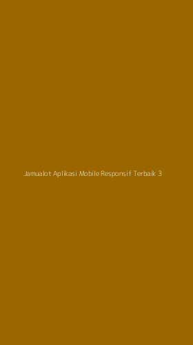 Tampilan Antarmuka Aplikasi Jamualot Aplikasi Mobile Responsif Terbaik - 3