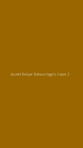 Tampilan Antarmuka Aplikasi Jasa4d Belajar Bahasa Inggris Cepat - 2
