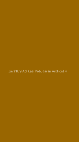 Tampilan Antarmuka Aplikasi Java189 Aplikasi Kebugaran Android - 4