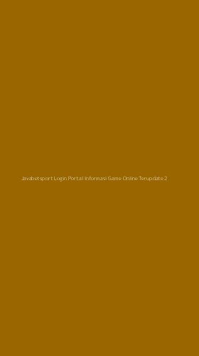 Tampilan Antarmuka Aplikasi Javabetsport Login Portal Informasi Game Online Terupdate - 2