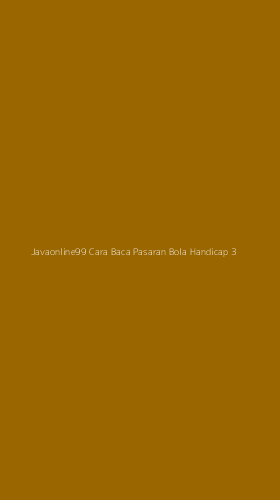 Tampilan Antarmuka Aplikasi Javaonline99 Cara Baca Pasaran Bola Handicap - 3