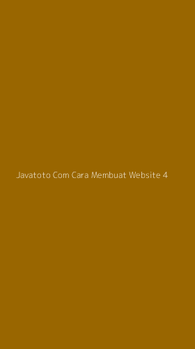 Tampilan Antarmuka Aplikasi Javatoto Com Cara Membuat Website - 4