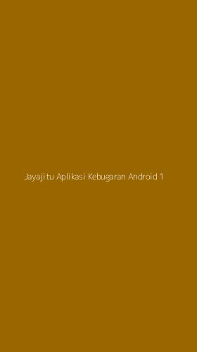 Tampilan Antarmuka Aplikasi Jayajitu Aplikasi Kebugaran Android - 1