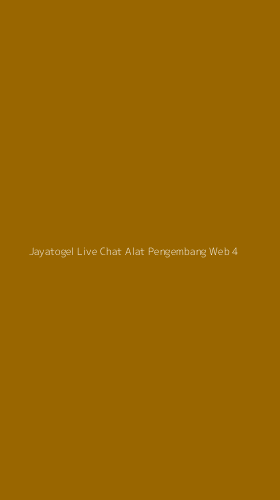 Tampilan Antarmuka Aplikasi Jayatogel Live Chat Alat Pengembang Web - 4
