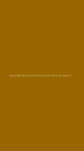 Tampilan Antarmuka Aplikasi Jayatoto88 App Portal Informasi Game Online Terupdate - 2
