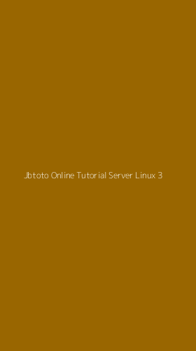 Tampilan Antarmuka Aplikasi Jbtoto Online Tutorial Server Linux - 3