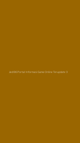 Tampilan Antarmuka Aplikasi Jedi96 Portal Informasi Game Online Terupdate - 3