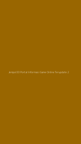 Tampilan Antarmuka Aplikasi Jempol33 Portal Informasi Game Online Terupdate - 2