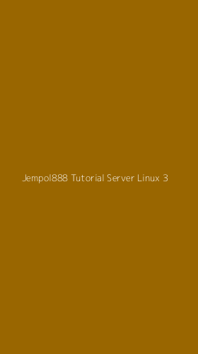 Tampilan Antarmuka Aplikasi Jempol888 Tutorial Server Linux - 3